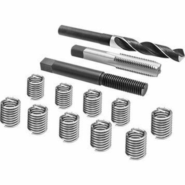 Bsc Preferred Stainless Steel Helical Insert with Installation Tool Right-Hand Threaded 3/8 Pipe Size 91733A423